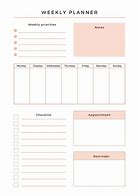 Image result for Cute Daily Planner with Calendar Template