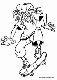 Image result for Skateboard Jump Coloring Pages