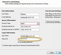 Image result for AOL Mail POP Settings Verizon