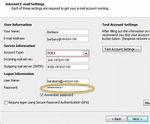 Image result for AOL Mail Verizon Outlook Settings