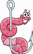 Image result for Worm On Fishing Hook Clip Art