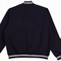 Image result for Black and White Hoodie Fleece Varsity Jacket