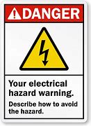 Image result for Eletrical Warning Sticker