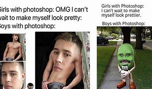 Image result for Girls Photoshop Meme