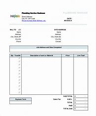 Image result for Plumbing Invoice Template Free