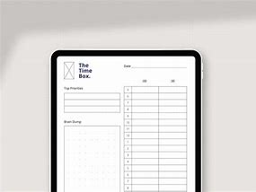 Image result for Monthly the Time Box Template PDF