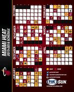 Image result for Miami Heat Schedule Printable