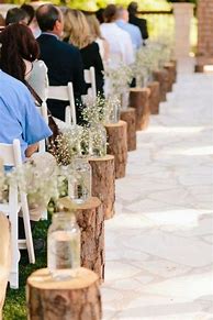 Image result for Rustic Wedding Aisle Decoration Ideas