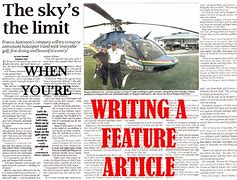 Image result for Feature Article Newspaper