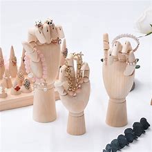 Image result for Wooden Hand Jewelry Display