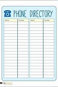Image result for Phone Book Template