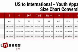 Image result for Youth Shirt Sizes Conversion Chart