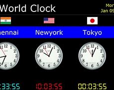 Image result for Time Zone Clocks for Desktop