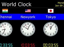 Image result for World Clock for Desktop