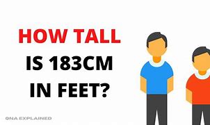 Image result for How Tall Is 183 Cm in Feet