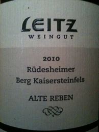 Image result for Weingut Josef Leitz Rudesheimer Berg Kaisersteinfels Riesling Spatlese Alte Reben