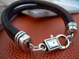 Image result for Leather Bracelet Closures