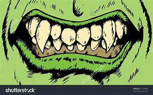 Image result for Scary Cartoon Monster Mouth