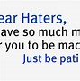 Image result for Sarcastic Quotes for Haters