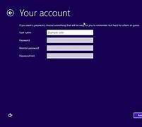 Image result for Windows 8 Setup Microsoft Account