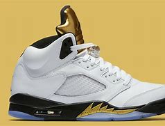 Image result for Jordan 5 Olympic Gold