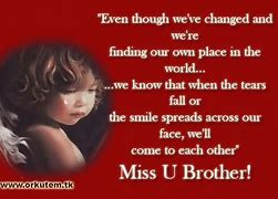 Image result for Miss You Brother