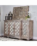 Image result for Mirror and Wood Sideboard