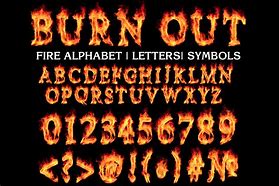 Image result for Fire Flames Alphabet Letters