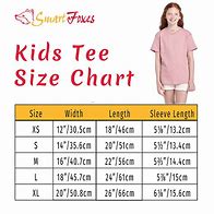 Image result for Girls Shirt Size Chart