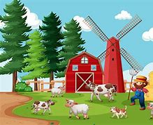 Image result for Farmyard Scene Cartoon