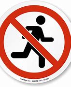 Image result for Don't Run Symbol