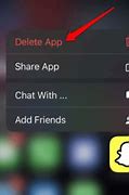 Image result for Delete Snapchat From App