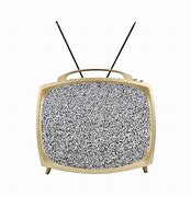 Image result for Old TV with Antenna with Static