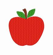 Image result for Apple Embroidery Design