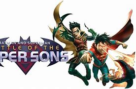 Image result for Superman and Batman Battle of the Super Sons Logo