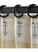 Image result for What Hook Goes in Curtain Ring
