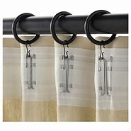 Image result for Curtain Rings with Clips for Poles