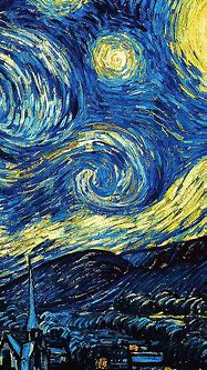 Image result for Van Gogh Starry Night iPhone Wallpaper