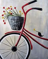Image result for Bicycle Oil Painting
