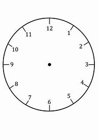 Image result for 5 O'Clock Clock Face