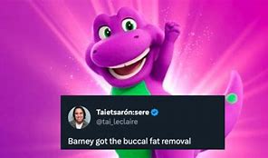 Image result for Barney Memes Baby Dinosaur