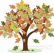 Image result for Fall Oak Tree Clip Art
