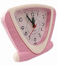 Image result for Battery Powered Leather Analog Alarm Clock