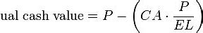 Image result for Loss of Actual Cash Value Formula