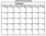 Image result for 30-Day Challenge Calendar