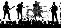 Image result for Clip Art Silhouette 4 Piece Band