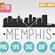 Image result for Memphis Skyline SVG