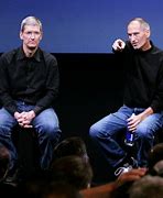 Image result for Picture of the CEO of Apple Tim Cook and Steve Jobs