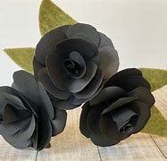 Image result for Black Paper Flowers