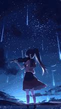 Image result for Anime Girl with Stars